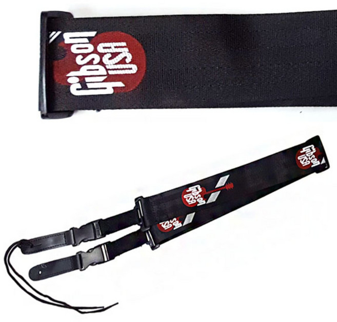 깁슨(Gibson) 기타 스트랩 어깨끈 멜빵 안전벨트 재질, 1개