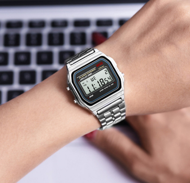 메탈 수능 군인 군대 손목 전자 시계