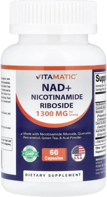 바이타매틱 Vitamatic NAD+ 캡슐 60정122837원산지:기타, 바이타매틱 Vitamatic, NAD+, 캡슐 60정1, 1개 - 쿠팡