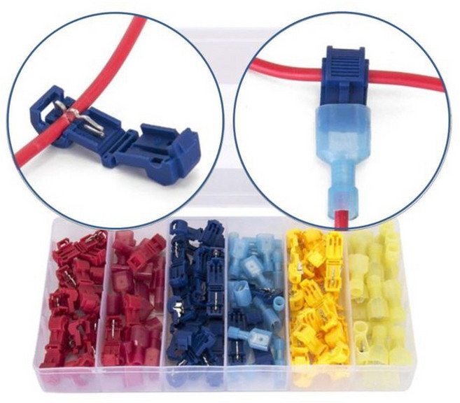 120P 와이어 커넥터 터미널 T탭 커넥터 세트 22-12AWG, 1개