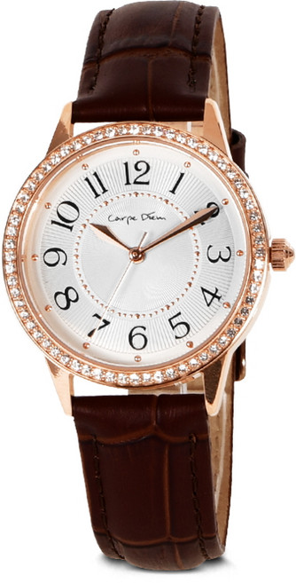 로렌스 CARPE DIEM 여성 JEWEL 가죽시계