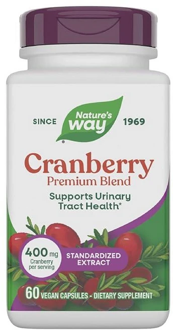 네이처스 웨이 크랜베리 프리미엄 블렌드 400mg 60캡슐, 60 Count (Pack of 1), 1개, 60정 - 쿠팡