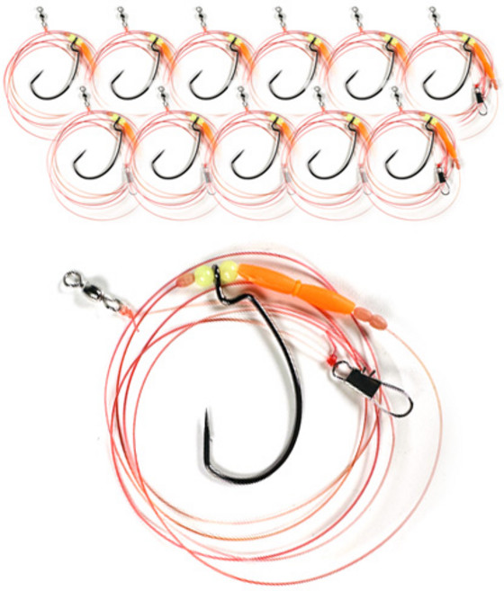 국산 수제 단차조절 광어 다운샷 채비 12개, 12개입, 1개