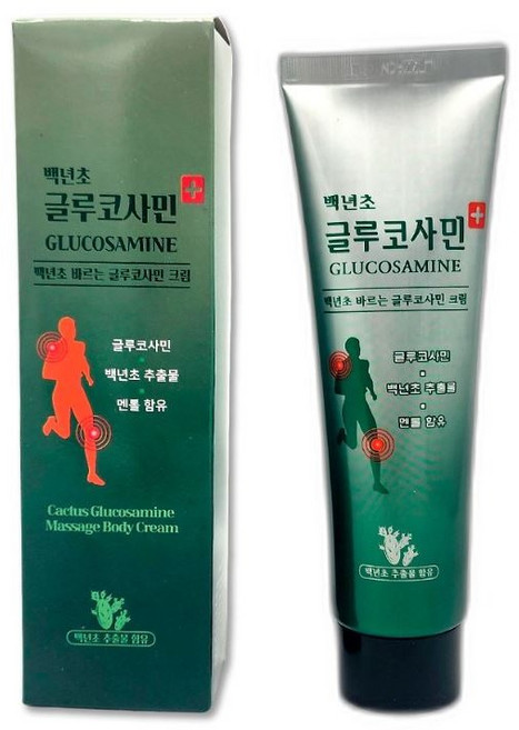 백년초 바르는 글루코사민 멘톨마사지크림 150ml x3개, 3개