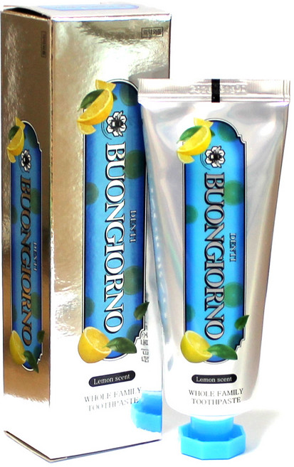 아토세이프 덴티 본조르노 레몬향 치석케어 치약, 100g, 1개