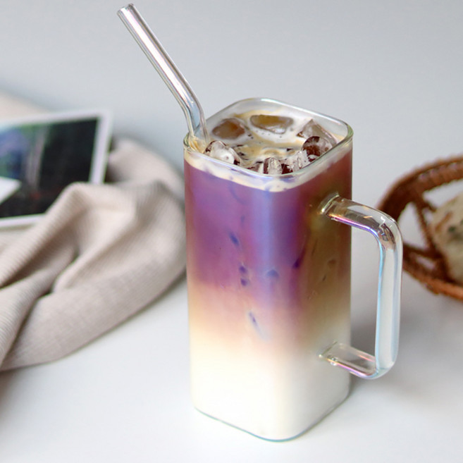 코지테이블 미스틱 오로라 오로라 스퀘어 머그 400ml, 단품, 1개