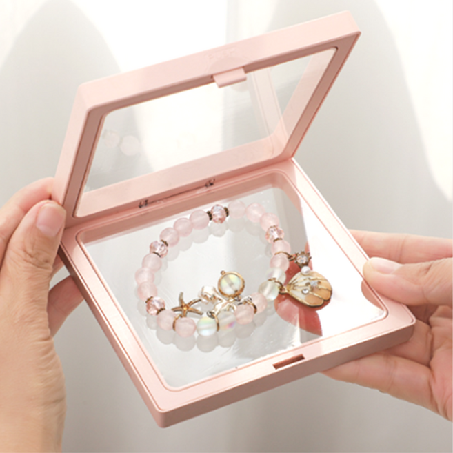 리빙홈데코 주얼리 악세사리 보관함 진열 케이스 10P 선물포장, 연핑크, 10개