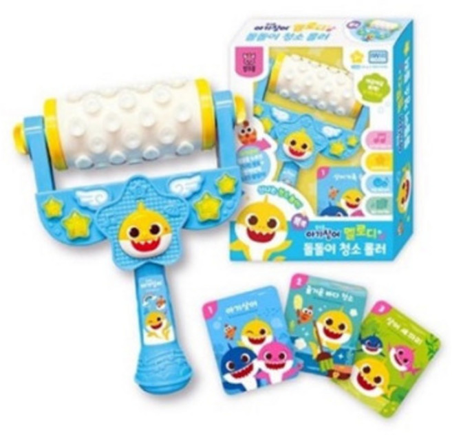 아기상어 멜로디 돌돌이 청소롤러, 단품, 1개