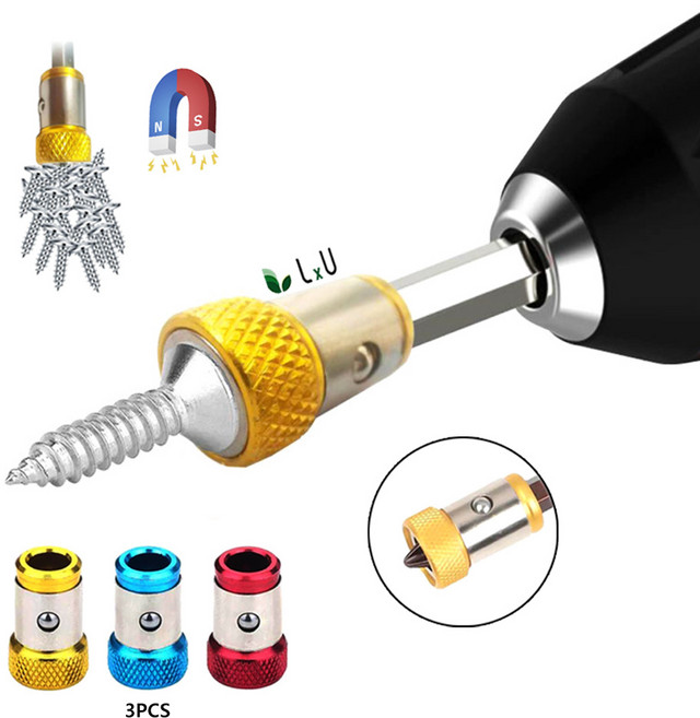 LxU 신형 초강자성 마그네틱 드라이버 드릴 임팩 비트 자석, 1세트