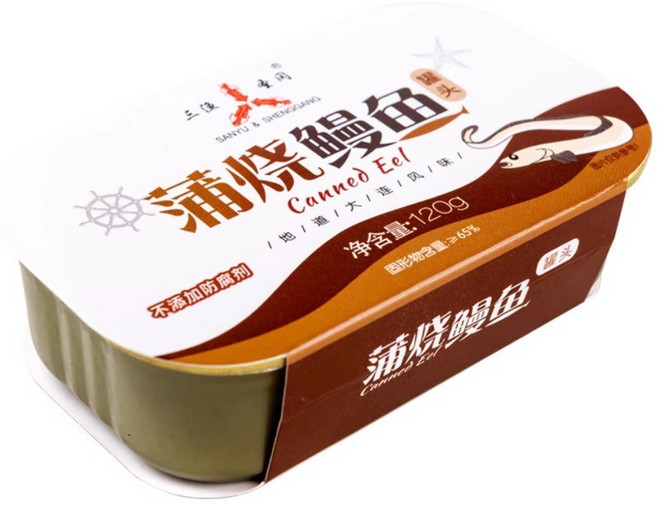 가바야키 일본식 장어 통조림 생선 통조림 해산물 조리 음식 초밥 요리 재료 간편하고 패스트 푸드, [즐거운] 장어구이 120gx3캔
