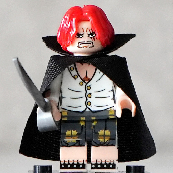 핸드브릭 팩토리 커스텀 미니브릭 피규어 원피스 해적 호환 블록호환, 009. 샹크스, 1개