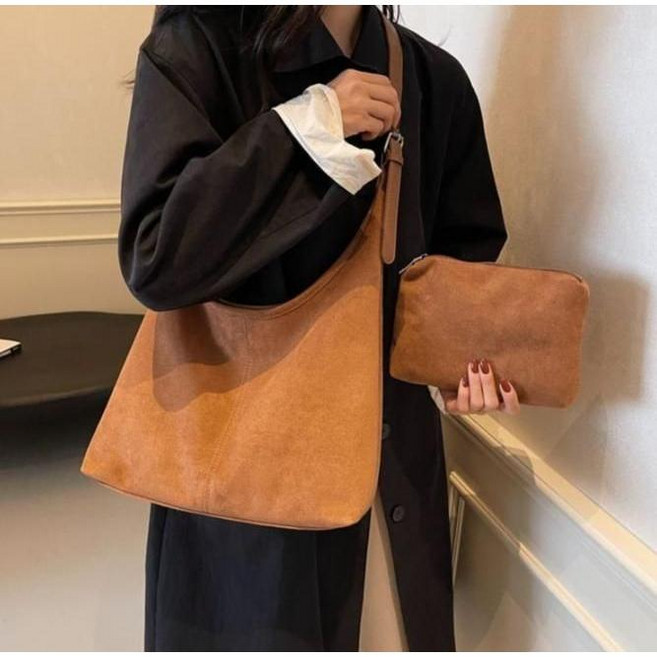 ZCBV폭군의셰프 임윤아 윤아 연지영 가방 스웨이드 숄더백 가벼운 여성 캐주얼 데일리백