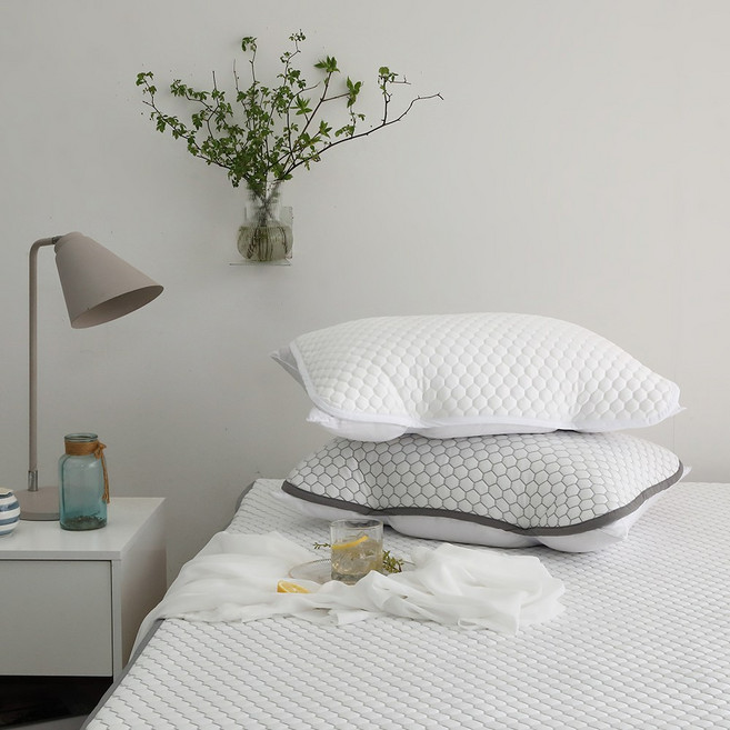 코튼렛 프리미엄 쿨타임 3중직 냉감 여름 누비밴딩 베개커버 40x60 50x70