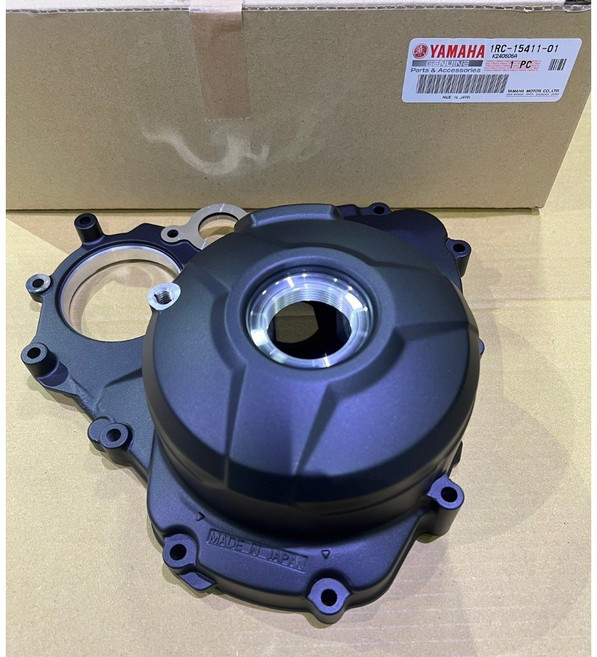 YAMAHA 原廠 MT-09 左曲軸箱蓋 曲軸箱保護蓋 引擎保護, 1個, 1曲軸箱外蓋+3油封+6墊片