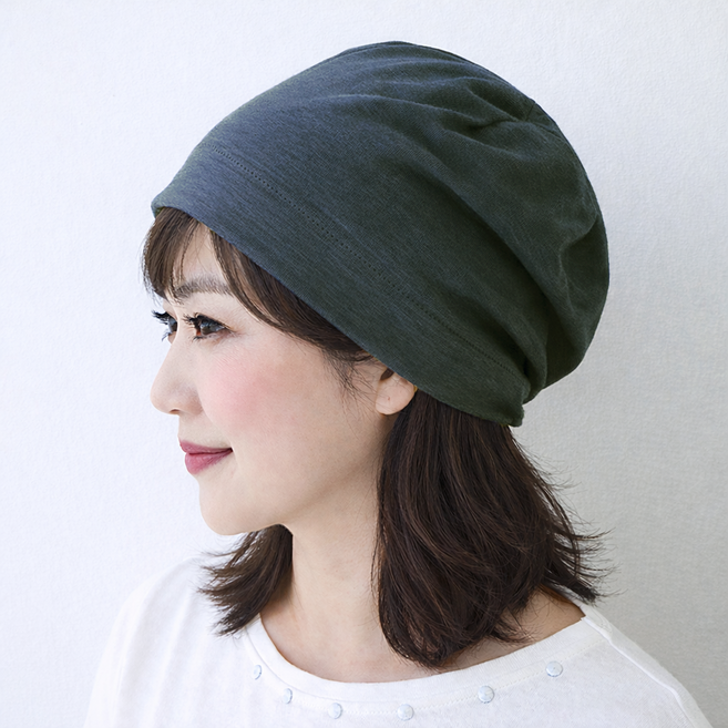 단색슬럽 수면 비니 실내 면 데일리 중년여성 두건 사계절 모자