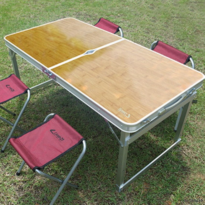 원목캠핑테이블 야외접이식 의자테이블 로우체어, 트랜스포머테이블(내츄럴오크), 1개