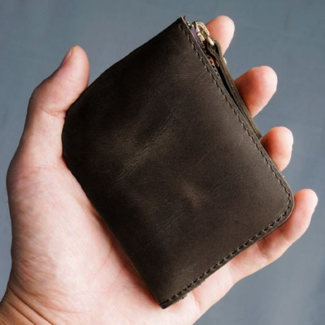 남자지갑 동전 고급 소가죽 보조 사이드 지갑 남성 남자 컬러 감성