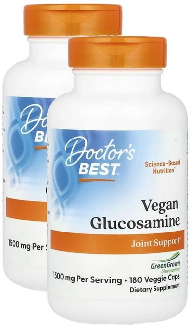 닥터스베스트 비건 글루코사민 750mg 180정 2개 Doctor's Best Vegan Glucosamine Sulfate - 쿠팡