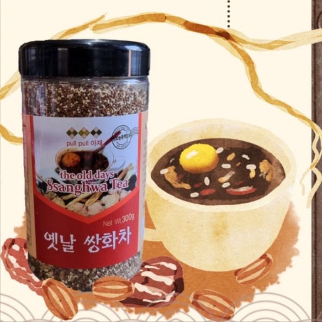 더바른식탁 쌍화차 300g 쌍화차 분말 옛날 쌍화차 다방 쌍화차 쌍화탕 무설탕 차 분말 차, 1개