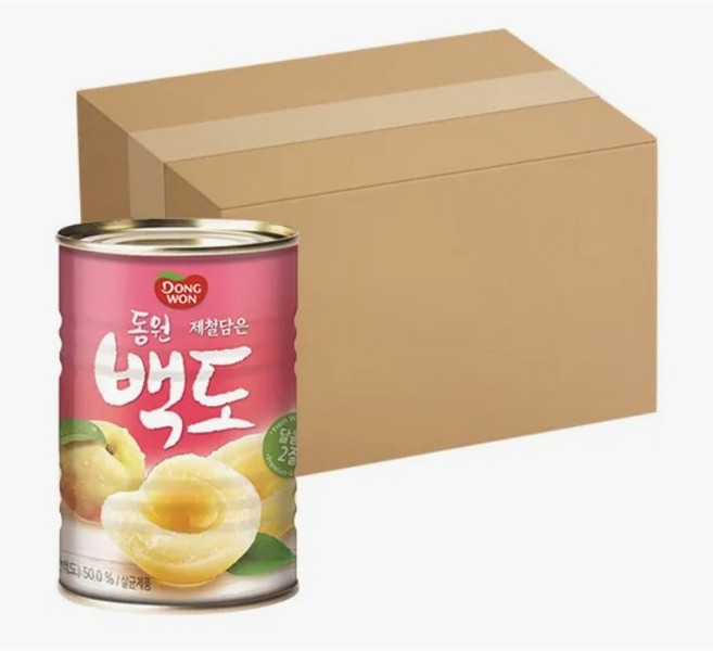 동원 백도통조림 400g, 24개