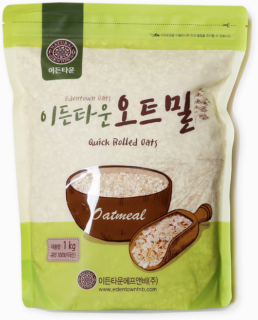 이든타운 식사대용 퀵 오트밀, 1kg, 1개