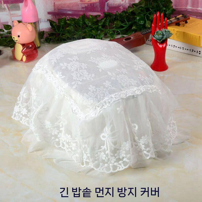 밥솥 덮개 커버 먼지 주방 방진 에어프라이어 믹서기 밥통 가리개, 나비꽃 전기밥솥 커버 사각 38x28x17