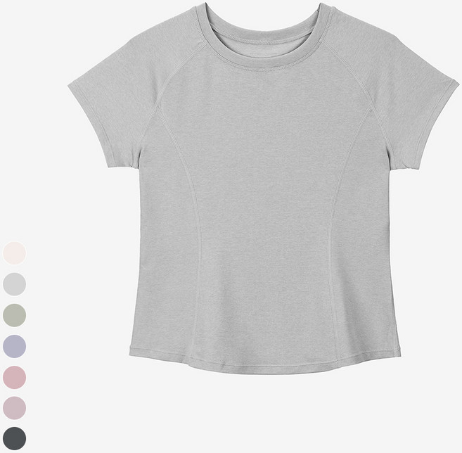 [콘치웨어] 액티브 스판 숏 슬리브 (7colors) 필라테스 요가