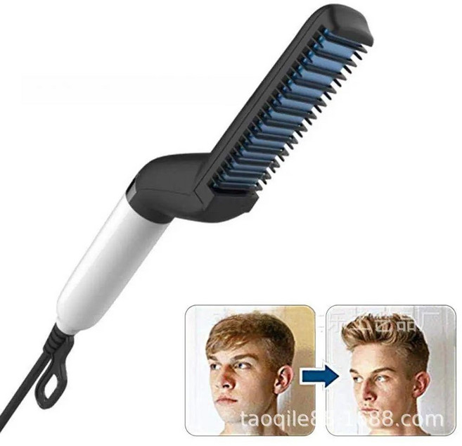 남자 옆머리 누르기 용품 셀프 고데기 블랙 헤어 기계 미용실 다운펌 뻗친머리, 1개, 라지 박스 영국 표준