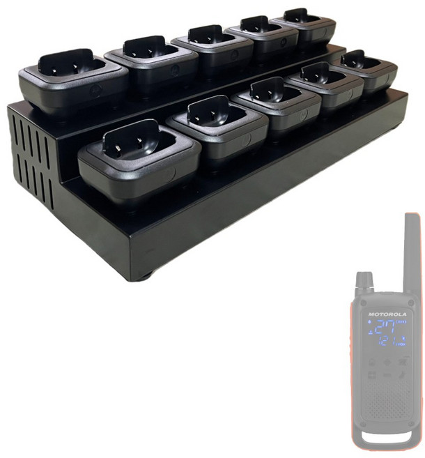 모토로라 생활무전기 T82 10구 멀티충전기 (기기 별도), 1개