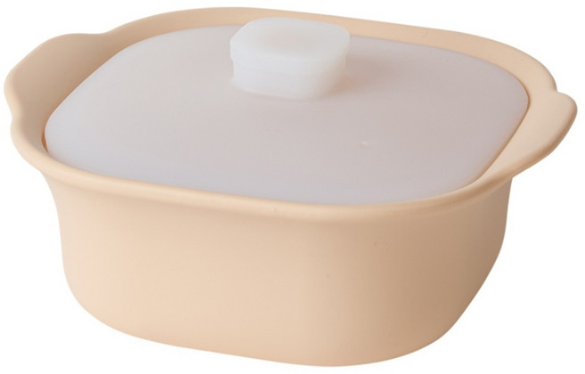 라라앤모어 말랑 실리콘 멀티찜기 600ml, 베이지, 1개, 단품