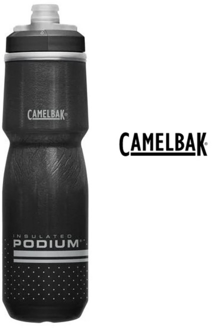 카멜백 포디움 포디엄 칠 보냉 자전거 물통 24온스 710ml, 1개, 블랙