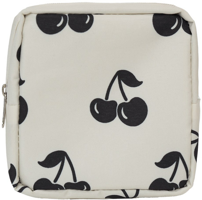 아이주 큐브 약파우치 방수 미니 보냉 파우치 보냉 보온 화장품 파우치 어린이집 준비물, 화이트체리