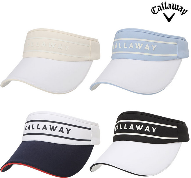 캘러웨이 2026 여성 골프모자 우먼스 그렌데일 바이저 썬캡, 베이지