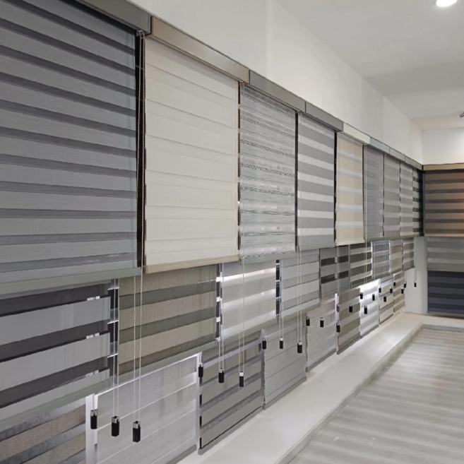 百葉窗簾 捲簾 斑馬簾, 8022-1 基礎款珠鏈無蓋上軌款, 5件