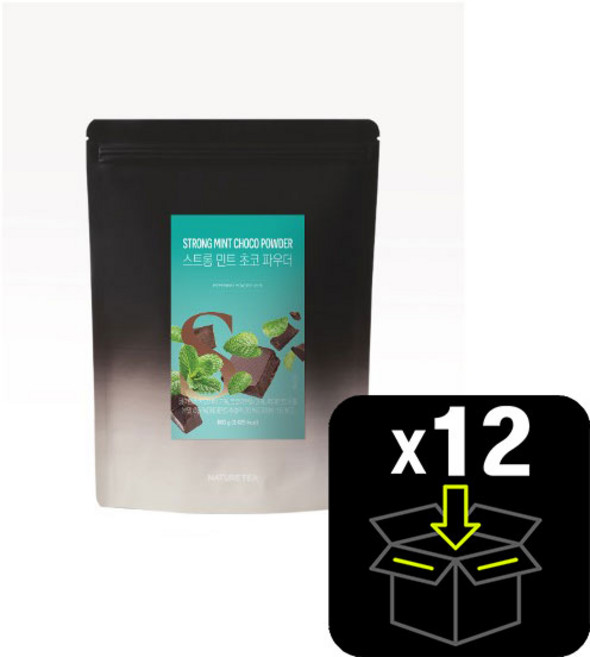 네이쳐티 스트롱민트초코파우더 800G 1박스 12개, 1개입
