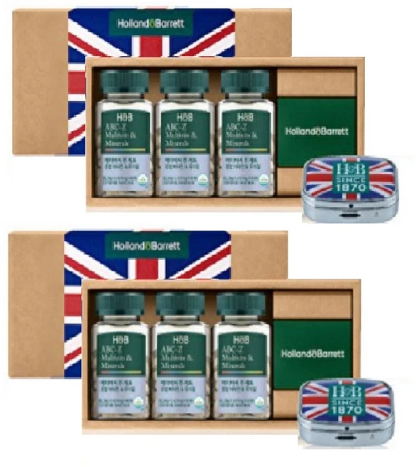 홀랜드앤바렛 에이비씨 투 제트 종합 비타민 앤 무기질 12개월분 (선물용 쇼핑백 포함), 60정, 6개 - 쿠팡