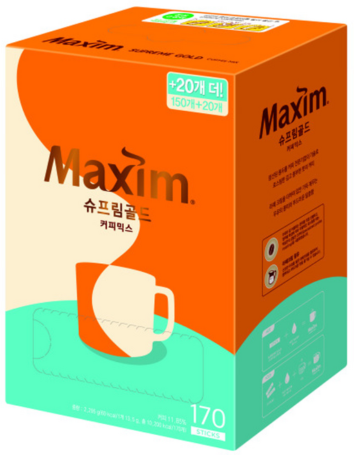 맥심 슈프림골드 170T, 1개, 13.5g