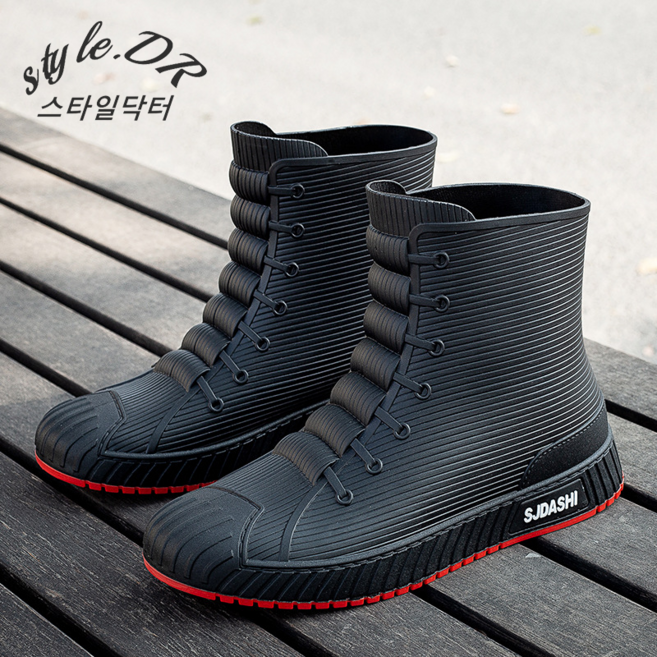 스타일닥터 남자 레인부츠 여성 레인부츠 남녀용 신형 미끄럼방지 워킹슈즈 낚시화 미들 슈즈