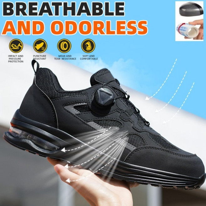 프리미엄 경량 다이얼 작업화 발볼넚은 발이편한 작업화 통기성 좋은 여름 4계절 work shoes SF03