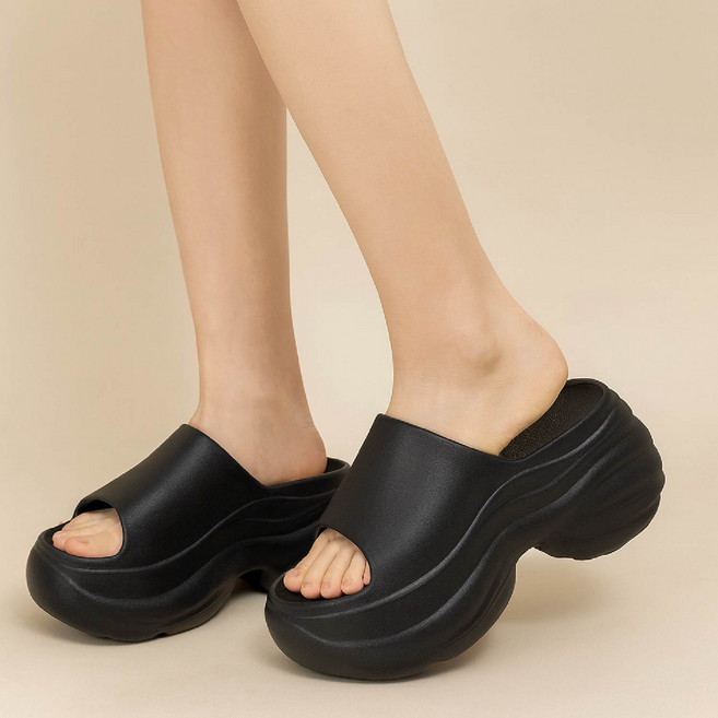 무브맥스 EVA 여성 키높이 발편한 통굽 슬리퍼