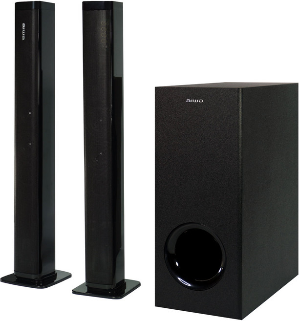 AIWA 愛華 聲霸藍牙音箱組 JBX-S90 2.1聲道 家庭劇院, 黑色