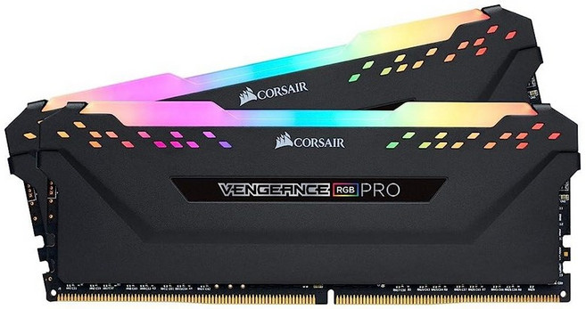 Corsair 베네션 RGB Pro 32GB DDR43200 C16 데스크탑 메모리 블랙, 32GB (2x16GB)