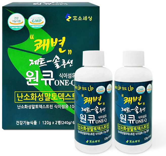 제트 솔루션 원큐 식이섬유 효소세상 장음료, 2개