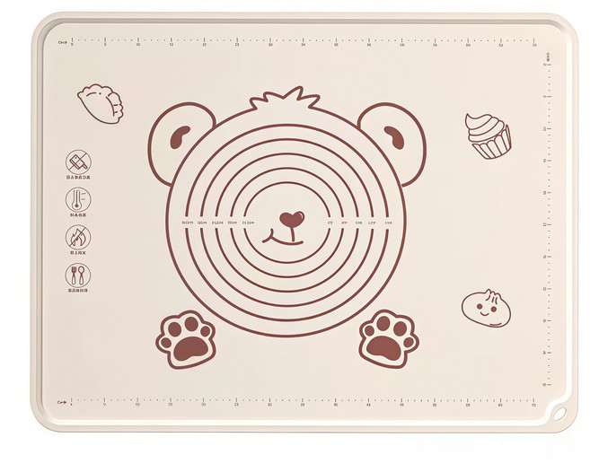 1988Life 실리콘 반죽매트 베이킹 작업매트 두꺼운5mm, 1개