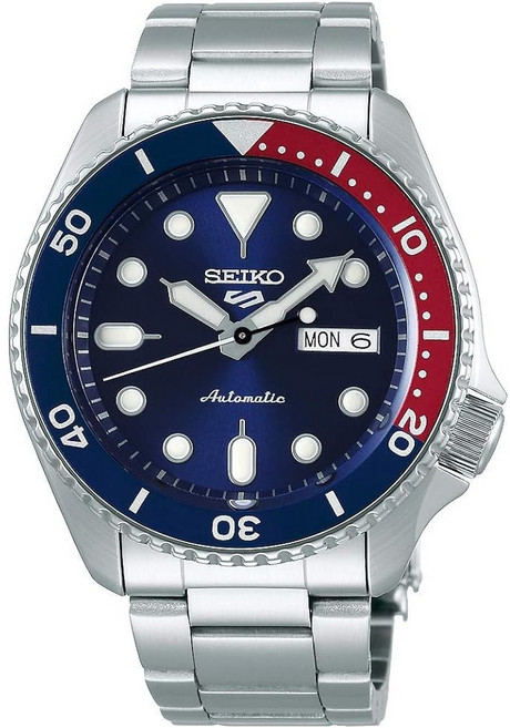 [세이코] SEIKO 5 SPORTS 자동 감기 메카니컬 유통 모델 손목시계 맨즈 세이코 파이브 스포츠 Sports SRPD53K1 블루 x 레드 펩시 칼라 (국내품번