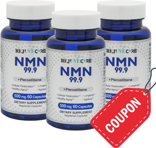 NMN 프테로스틸벤 고순도99.9 500mg 180정 3달치 리쥬브코어, 3개, 60정