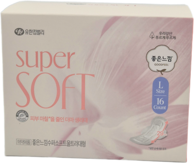 좋은느낌 수퍼소프트 생리대 대형16매, 대형, 1개