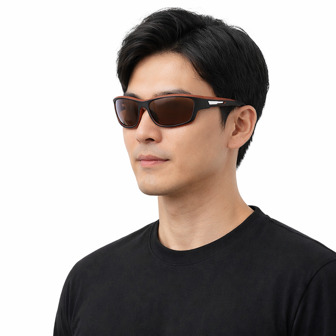 오브프레임 편광 스포츠 선글라스 자외선차단 케이스