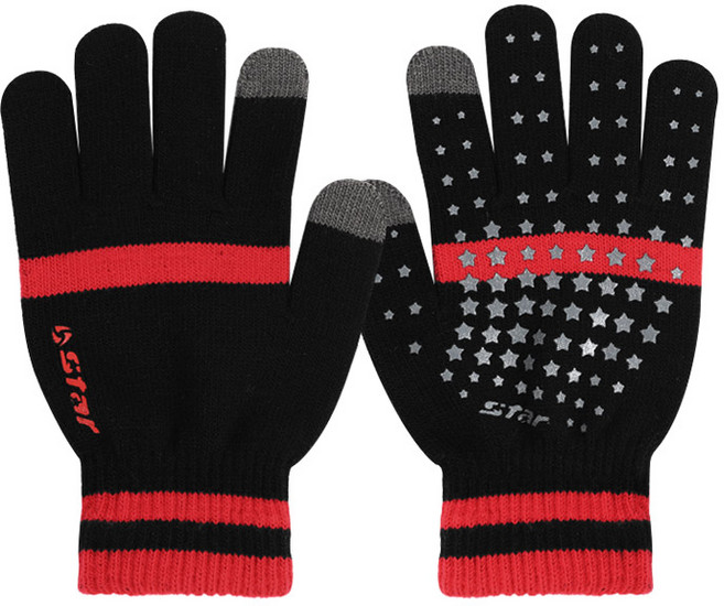 스타스포츠 스포츠장갑 축구장갑 자전거장갑 런닝장갑, 검정, 1세트