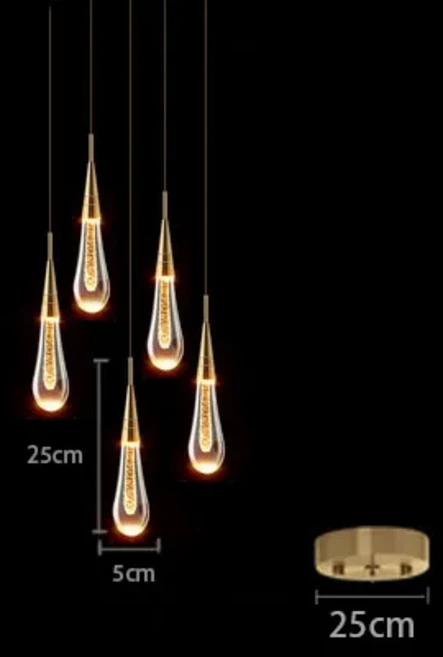 무드등 줄조명 인테리어 간접 LED 무선 조명등 수면 우주빔 램프 현대 버블 크리스탈 펜던트 조명 실내 매, 01 B style-5head, 01 Neutral light, Neutral light